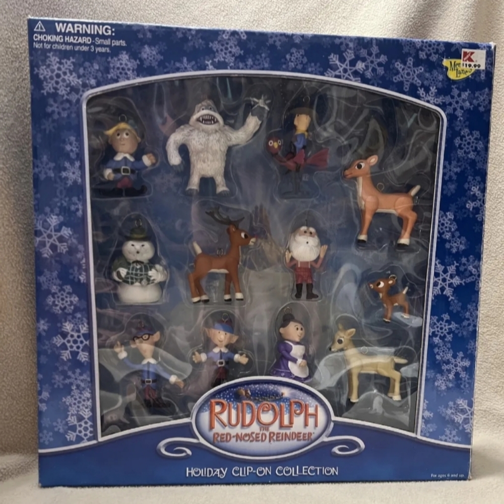 RARE Y2K Rudolph and the Island of Misfit Toys clip on collection #ornaments